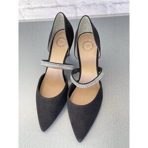 I. Miller Women's Brianda Pointed ToeSuede Black s Stiletto Heel 2.5" Pumps 6M